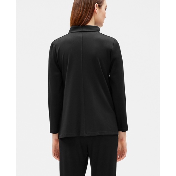 NEW EILEEN FISHER FLEX TENCEL PONTE ZIP JACKET - Picture 2 of 9
